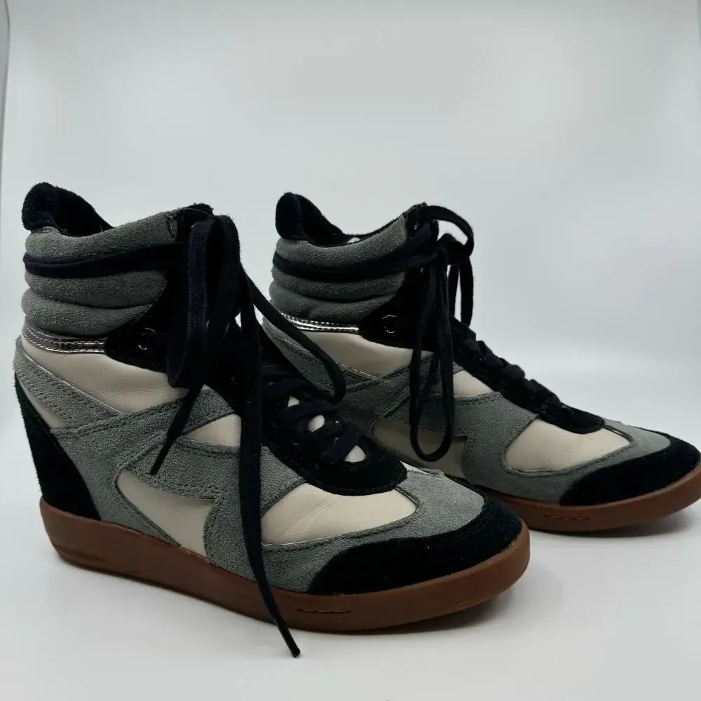 Bronx Hotsee high-top wedge sneakers trainers Y2K size 37